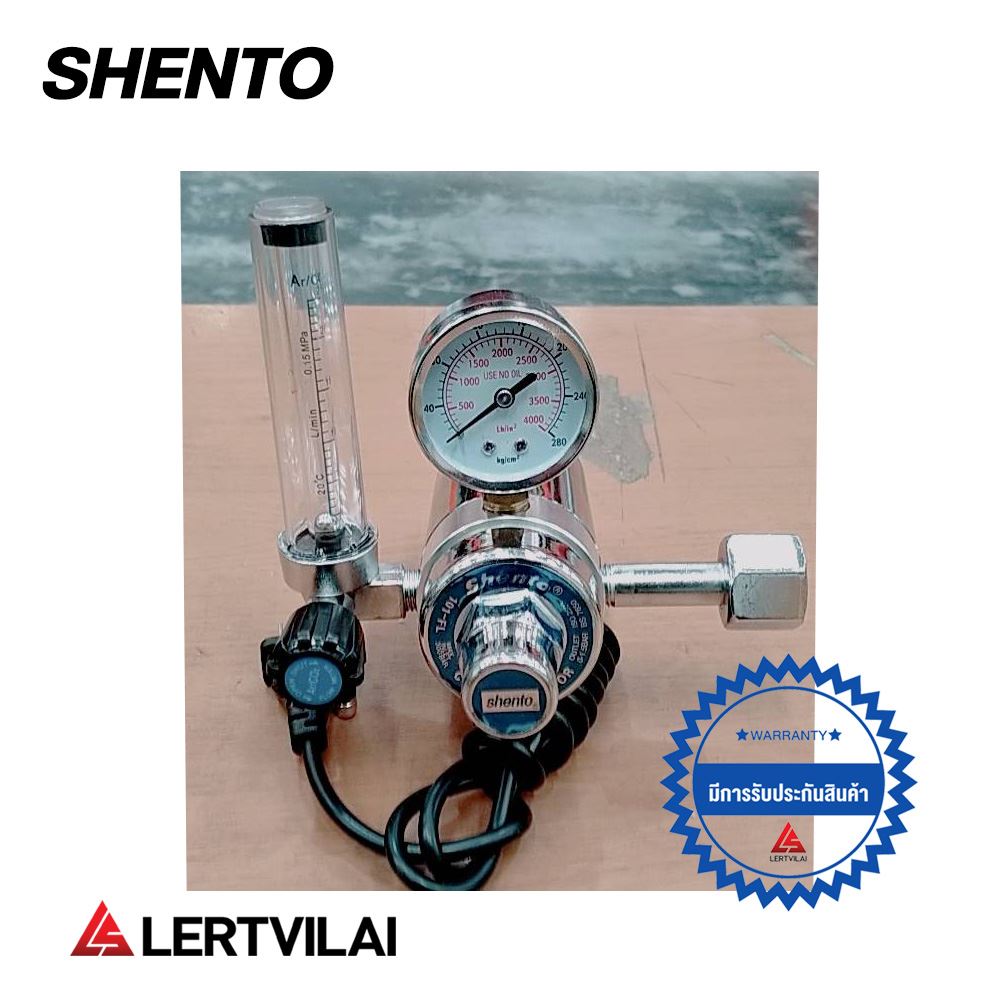 รูปภาพของ เกจ์ซีโอทูแบบมีฮีทเตอร์ Co2 Regulator Gauge with Heater 220 V ยี่ห้อ SHENTO